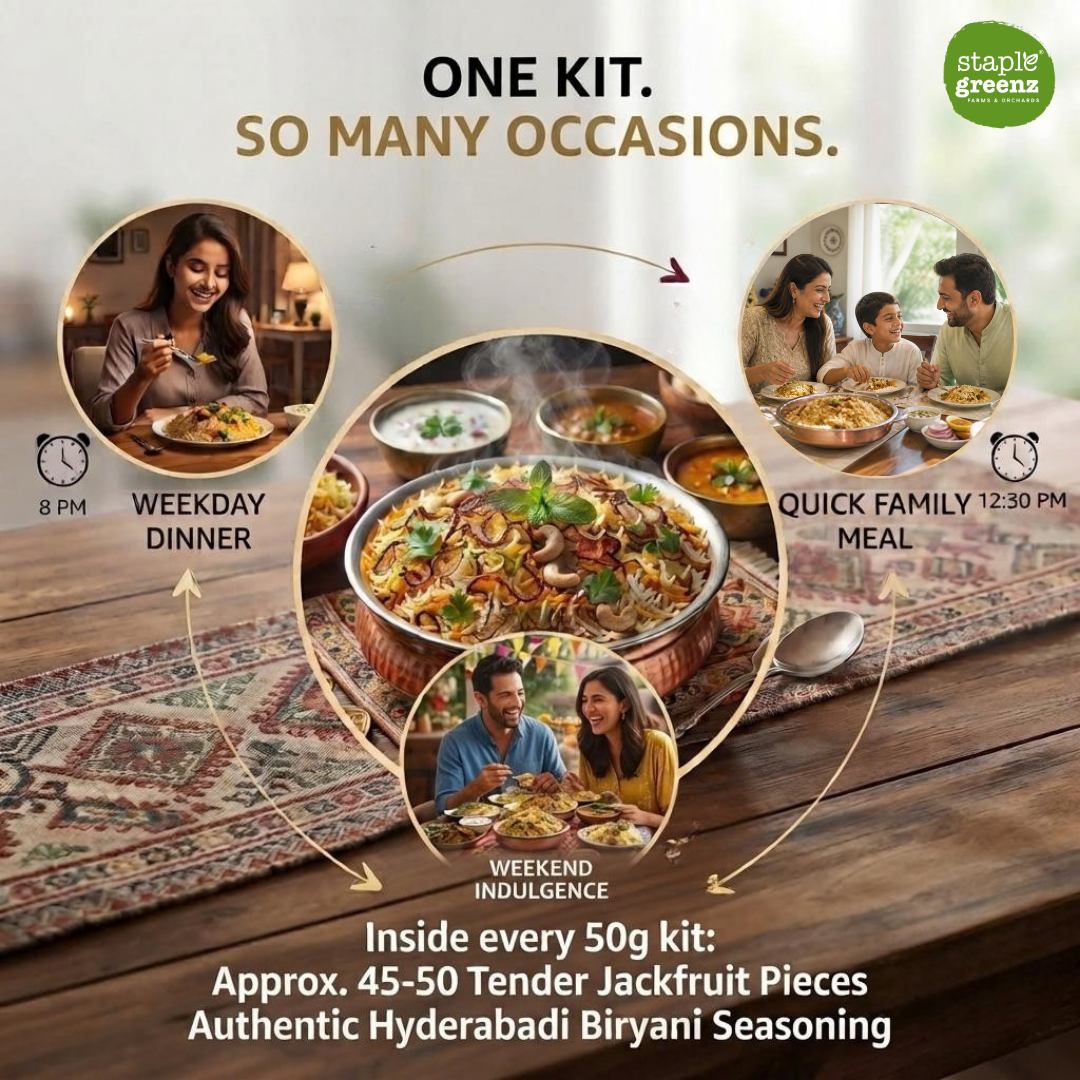Tender Jackfruit Hyderabadi Biryani Kit