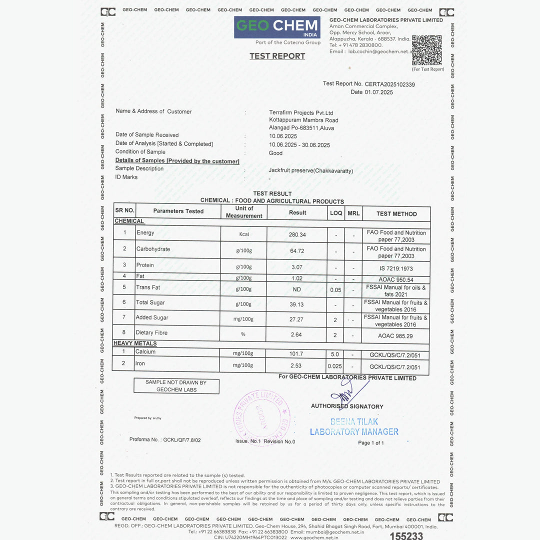 Jackfruit Preserve (Chakka Varatti)