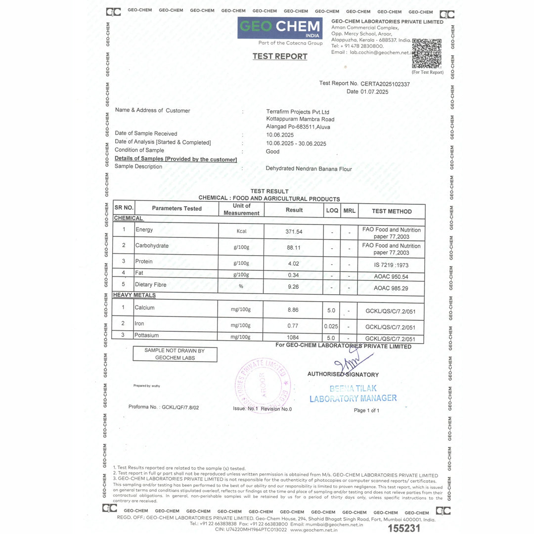 Nendran Banana Flour