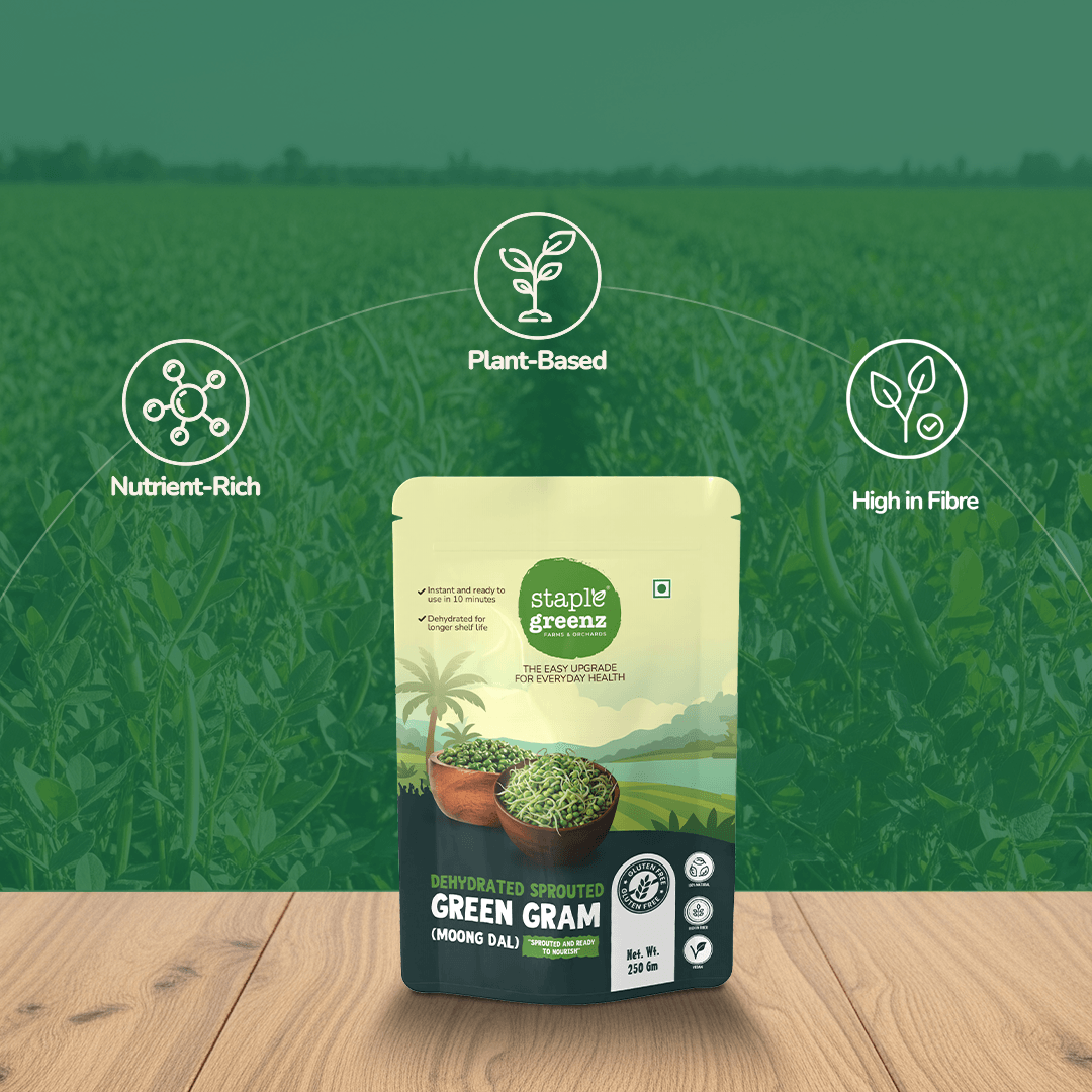 Dehydrated Sprouted Green Gram (Moong Dal)