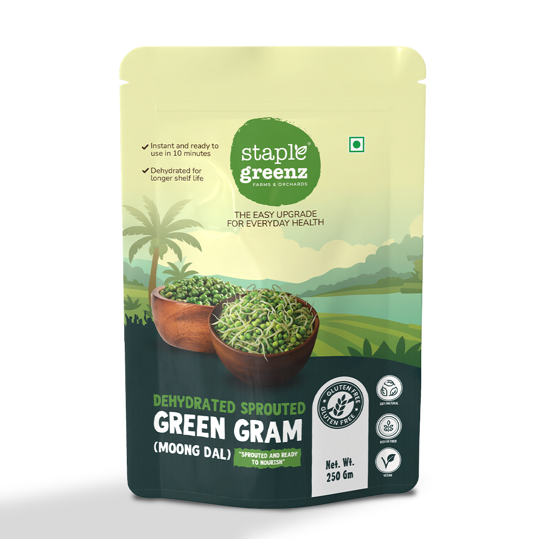 Dehydrated Sprouted Green Gram (Moong Dal)
