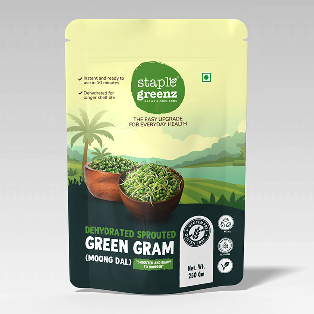 Dehydrated Sprouted Green Gram (Moong Dal)